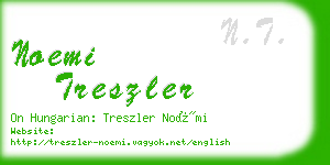 noemi treszler business card